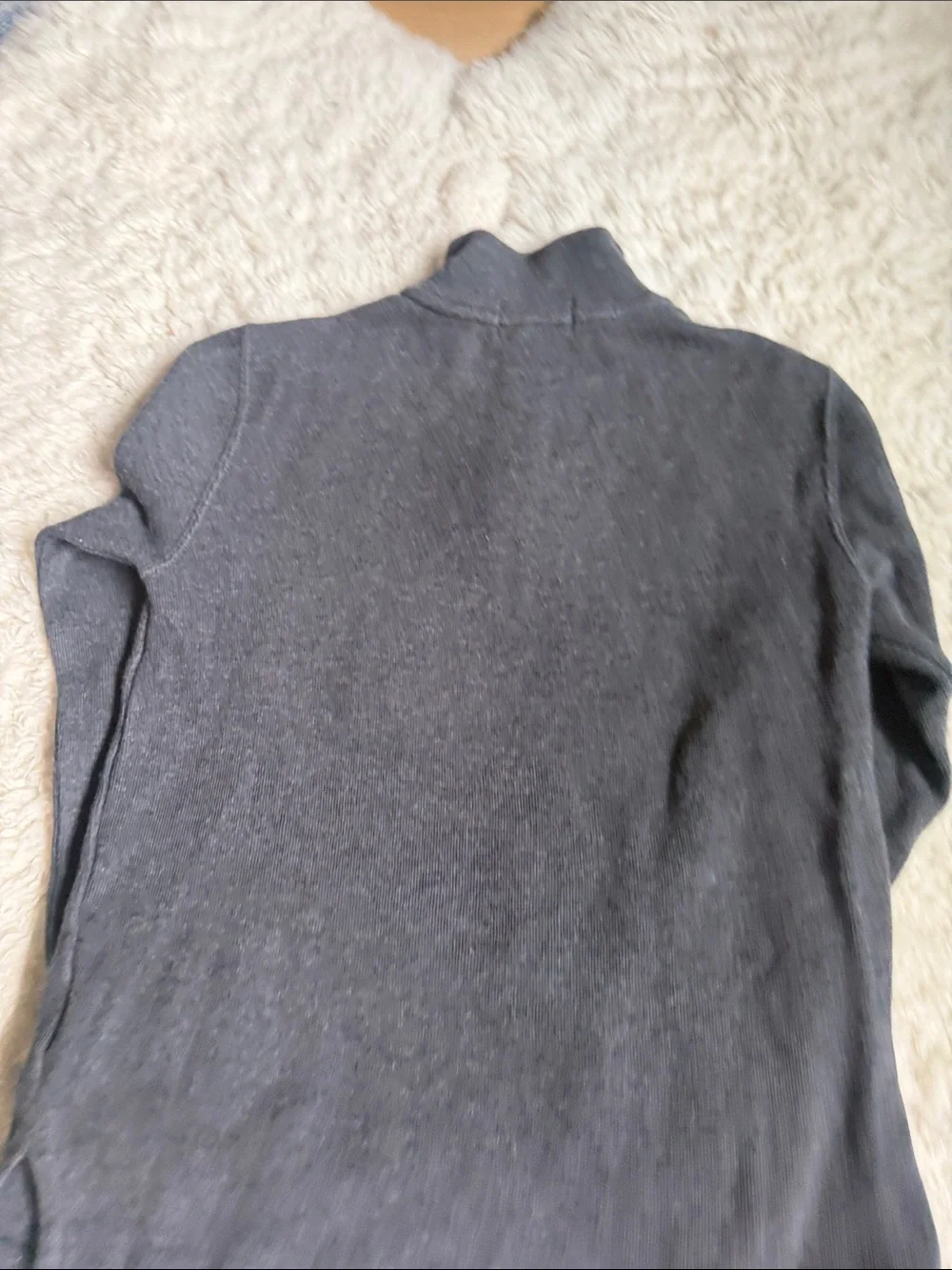 Ralph Lauren Kids Gray Half-Zip Sweater with Embroidered Logo